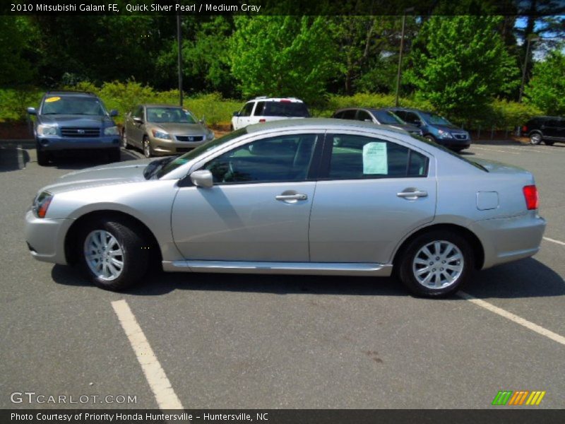 Quick Silver Pearl / Medium Gray 2010 Mitsubishi Galant FE
