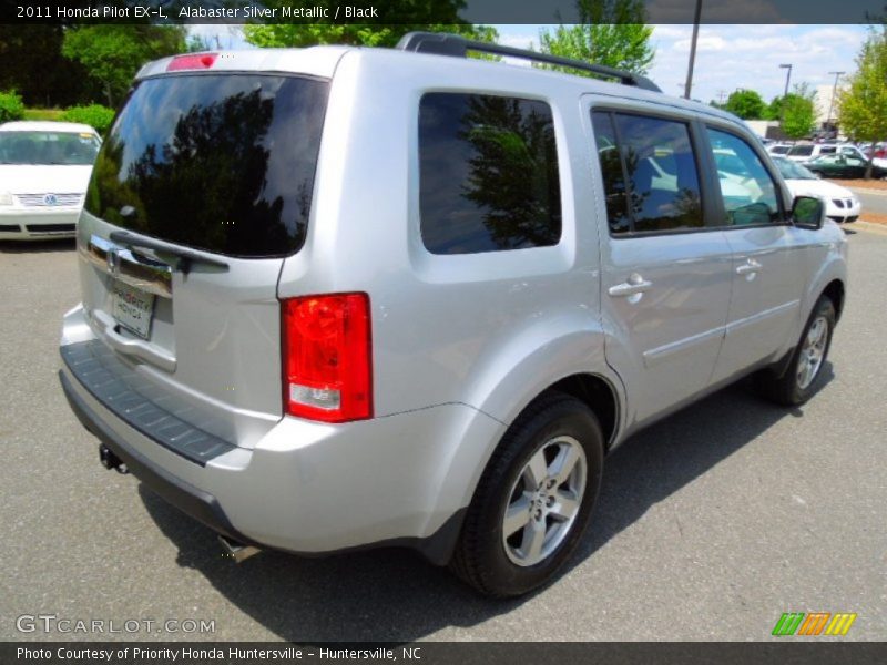 Alabaster Silver Metallic / Black 2011 Honda Pilot EX-L