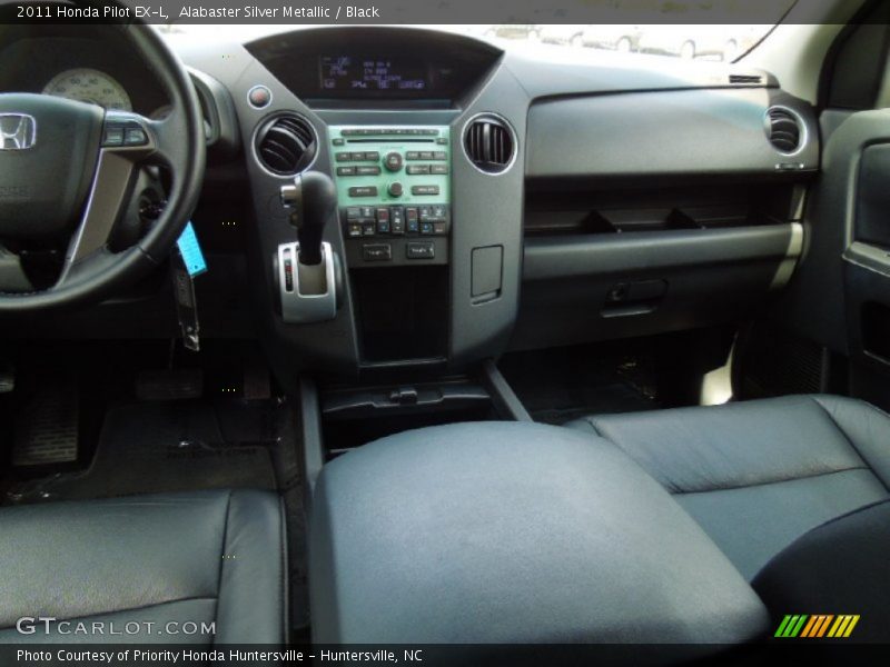 Alabaster Silver Metallic / Black 2011 Honda Pilot EX-L