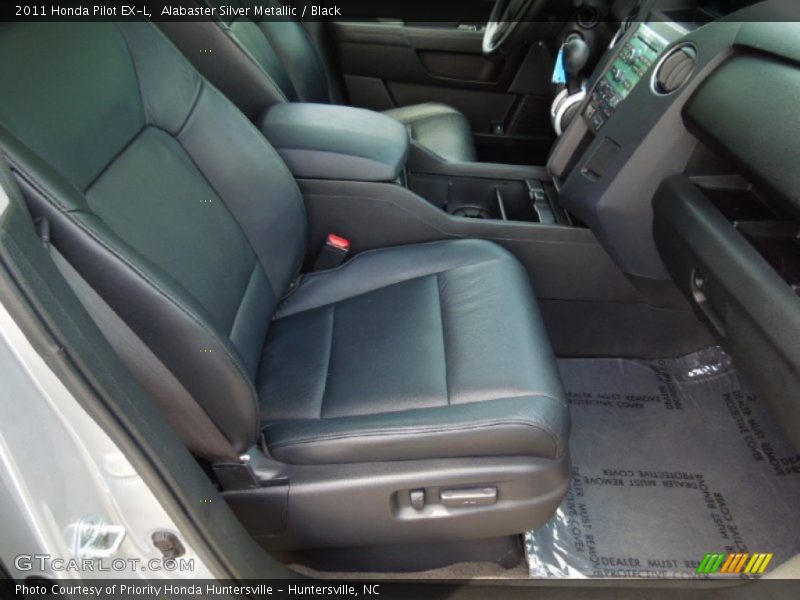 Alabaster Silver Metallic / Black 2011 Honda Pilot EX-L