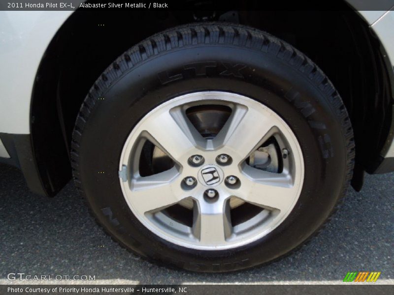 Alabaster Silver Metallic / Black 2011 Honda Pilot EX-L