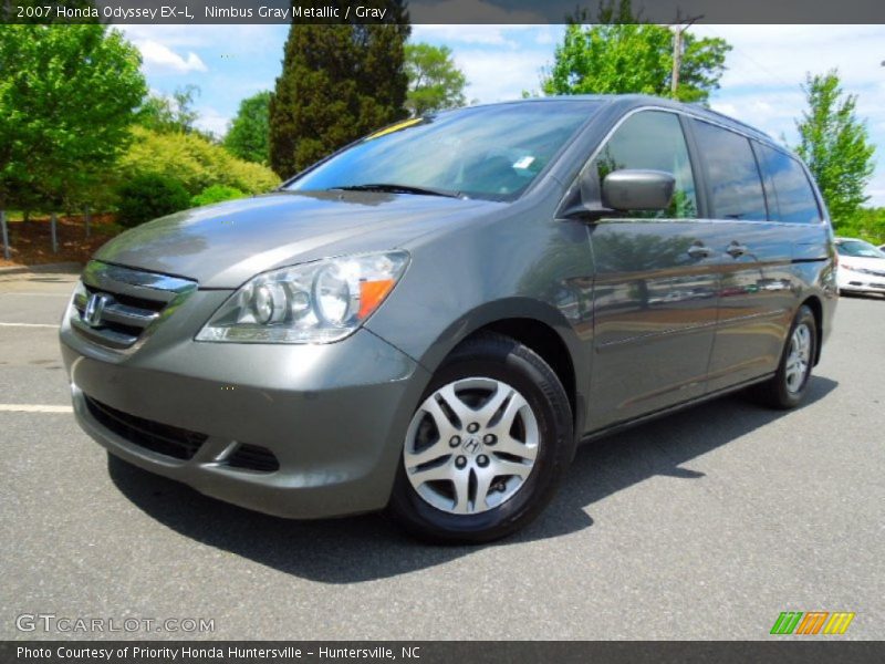 Nimbus Gray Metallic / Gray 2007 Honda Odyssey EX-L