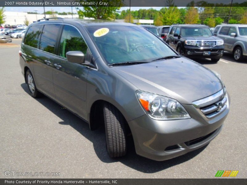 Nimbus Gray Metallic / Gray 2007 Honda Odyssey EX-L
