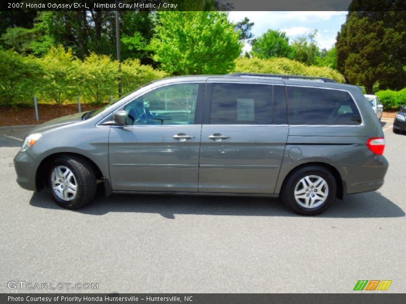 Nimbus Gray Metallic / Gray 2007 Honda Odyssey EX-L