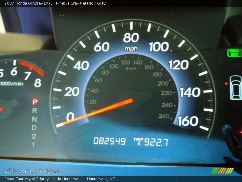 Nimbus Gray Metallic / Gray 2007 Honda Odyssey EX-L