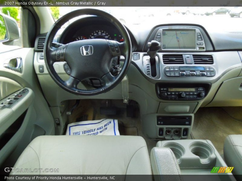 Nimbus Gray Metallic / Gray 2007 Honda Odyssey EX-L