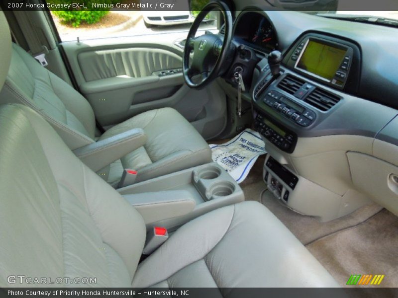 Nimbus Gray Metallic / Gray 2007 Honda Odyssey EX-L