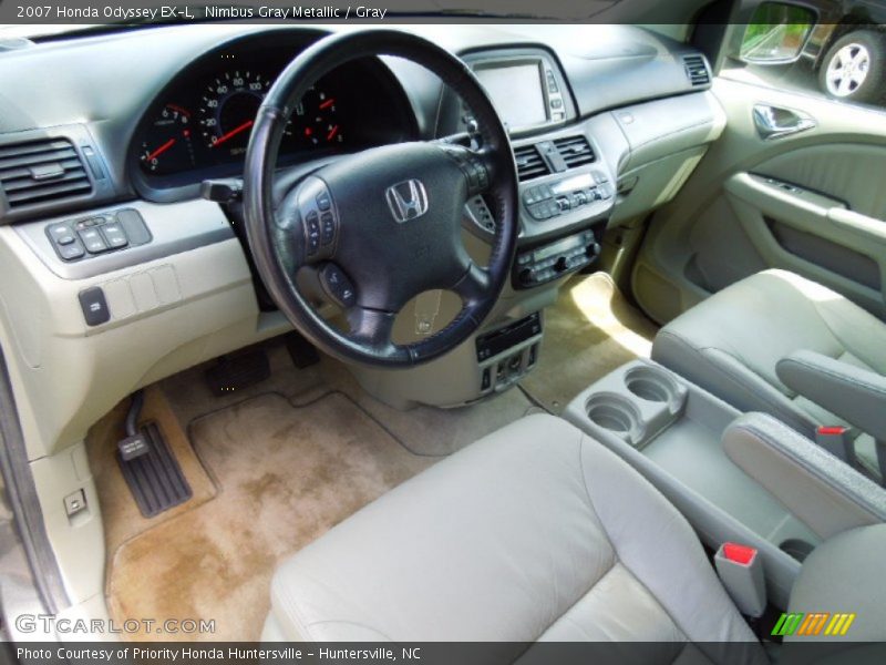 Nimbus Gray Metallic / Gray 2007 Honda Odyssey EX-L