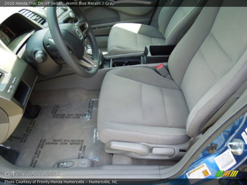 Atomic Blue Metallic / Gray 2010 Honda Civic DX-VP Sedan