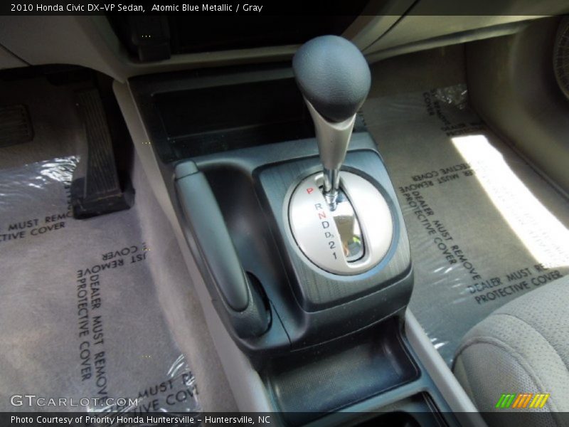 Atomic Blue Metallic / Gray 2010 Honda Civic DX-VP Sedan