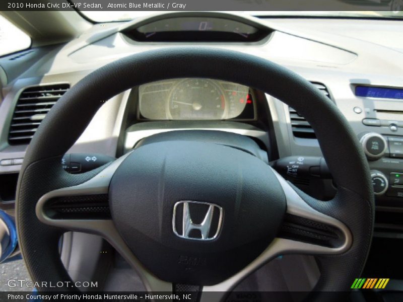 Atomic Blue Metallic / Gray 2010 Honda Civic DX-VP Sedan