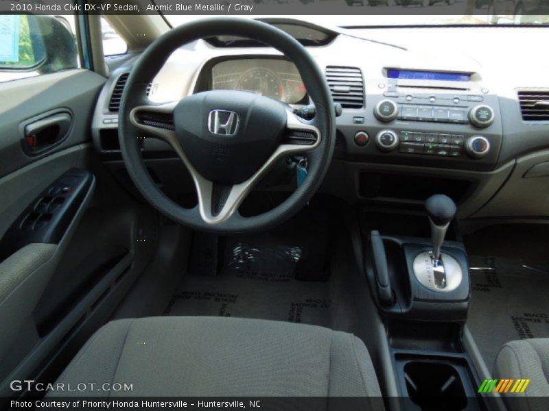 Atomic Blue Metallic / Gray 2010 Honda Civic DX-VP Sedan