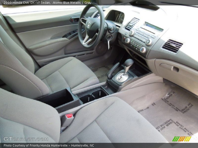 Atomic Blue Metallic / Gray 2010 Honda Civic DX-VP Sedan