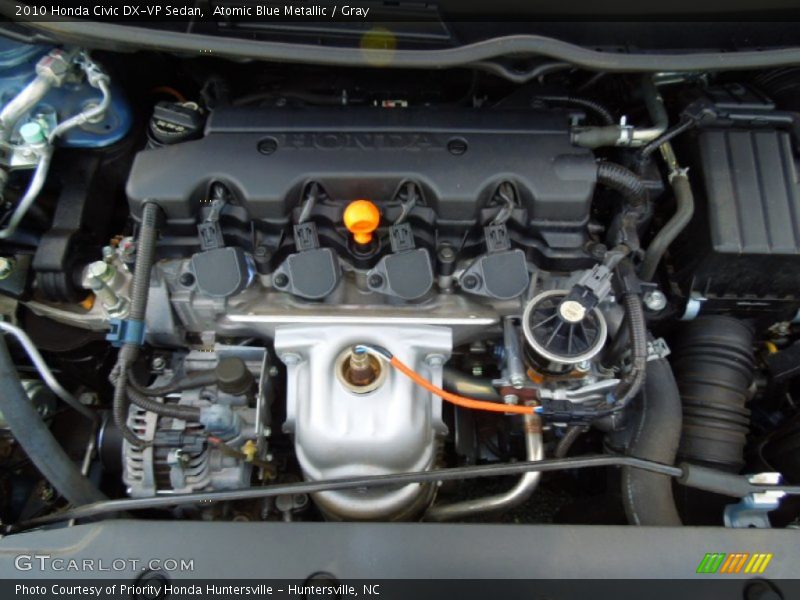 Atomic Blue Metallic / Gray 2010 Honda Civic DX-VP Sedan