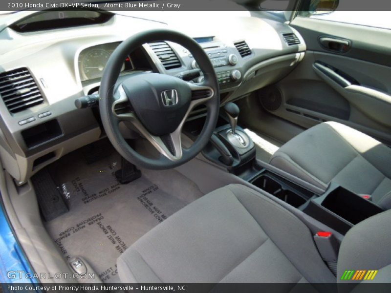 Atomic Blue Metallic / Gray 2010 Honda Civic DX-VP Sedan