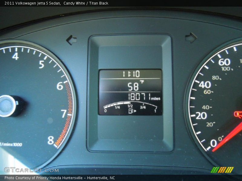 Candy White / Titan Black 2011 Volkswagen Jetta S Sedan