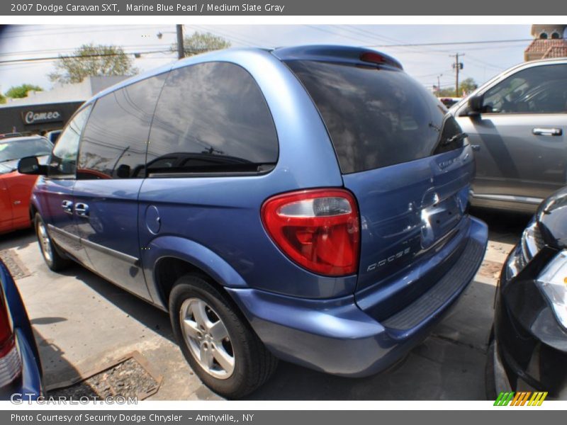 Marine Blue Pearl / Medium Slate Gray 2007 Dodge Caravan SXT