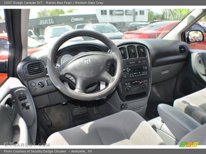 Marine Blue Pearl / Medium Slate Gray 2007 Dodge Caravan SXT