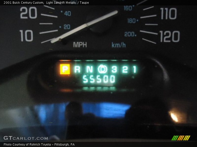 Light Sandrift Metallic / Taupe 2001 Buick Century Custom