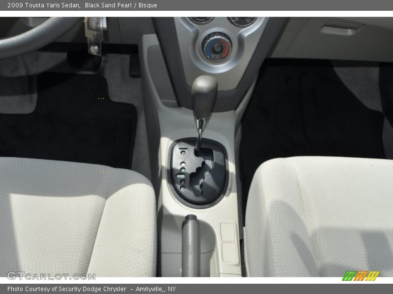 Black Sand Pearl / Bisque 2009 Toyota Yaris Sedan