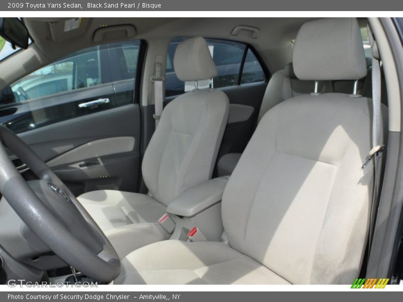 Black Sand Pearl / Bisque 2009 Toyota Yaris Sedan
