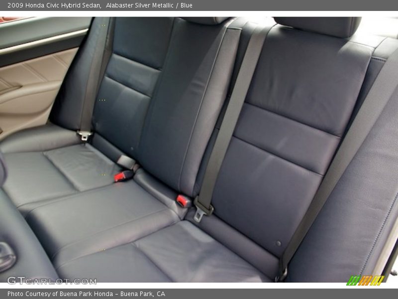 Alabaster Silver Metallic / Blue 2009 Honda Civic Hybrid Sedan