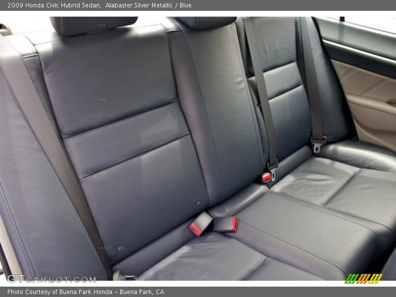 Alabaster Silver Metallic / Blue 2009 Honda Civic Hybrid Sedan