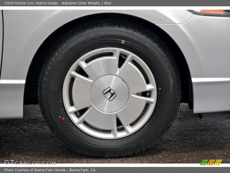 Alabaster Silver Metallic / Blue 2009 Honda Civic Hybrid Sedan