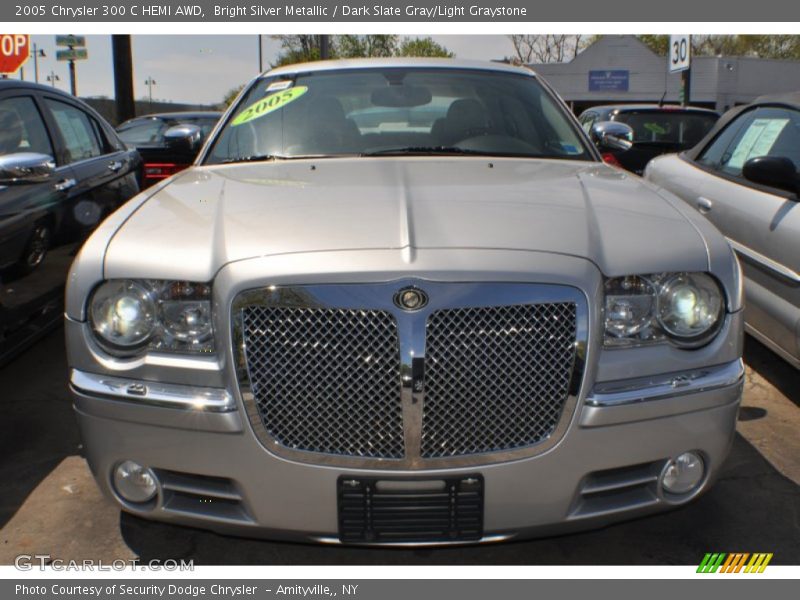 Bright Silver Metallic / Dark Slate Gray/Light Graystone 2005 Chrysler 300 C HEMI AWD