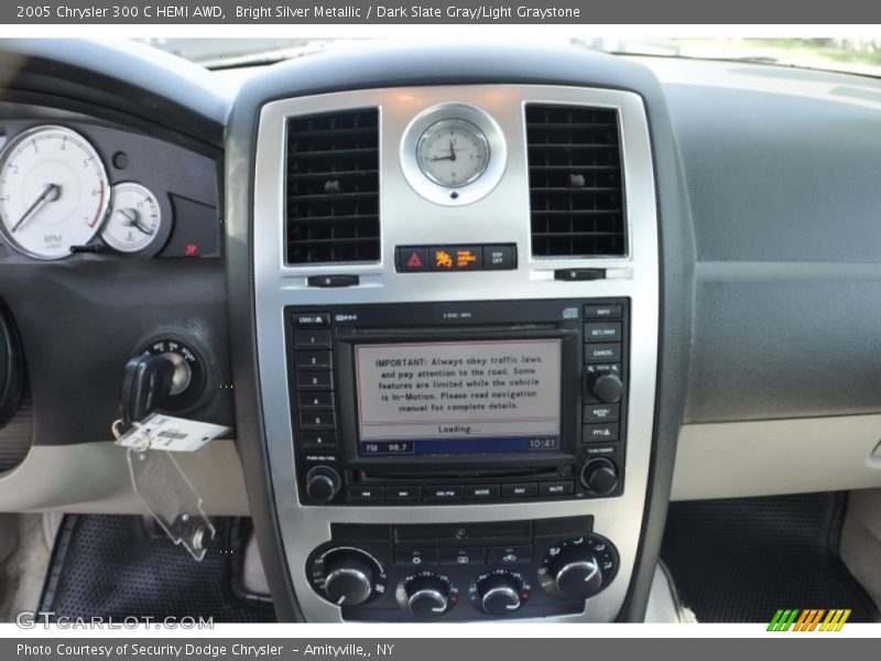 Bright Silver Metallic / Dark Slate Gray/Light Graystone 2005 Chrysler 300 C HEMI AWD