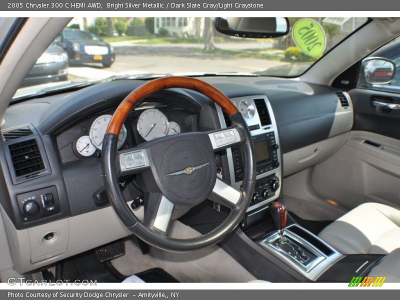 Bright Silver Metallic / Dark Slate Gray/Light Graystone 2005 Chrysler 300 C HEMI AWD