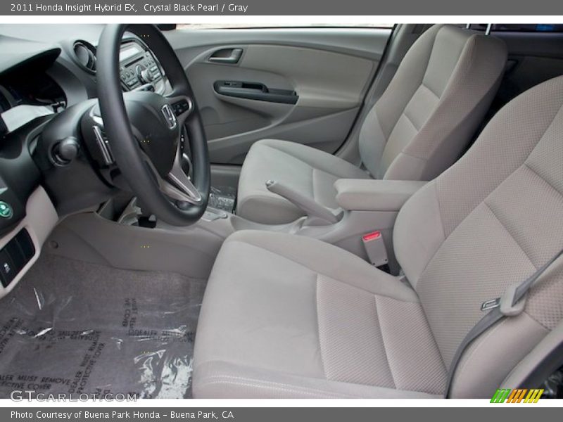 Crystal Black Pearl / Gray 2011 Honda Insight Hybrid EX