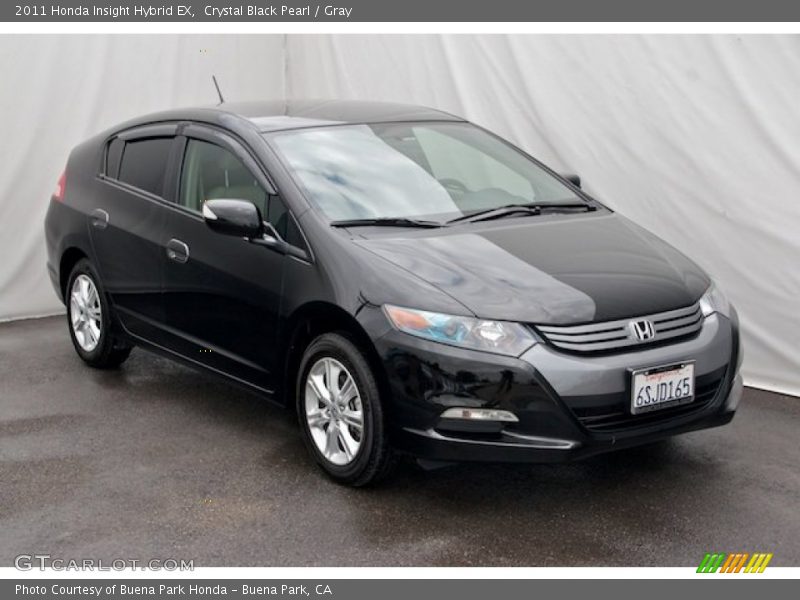 Crystal Black Pearl / Gray 2011 Honda Insight Hybrid EX