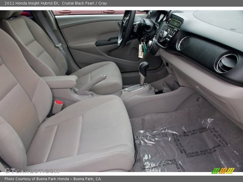 Crystal Black Pearl / Gray 2011 Honda Insight Hybrid EX