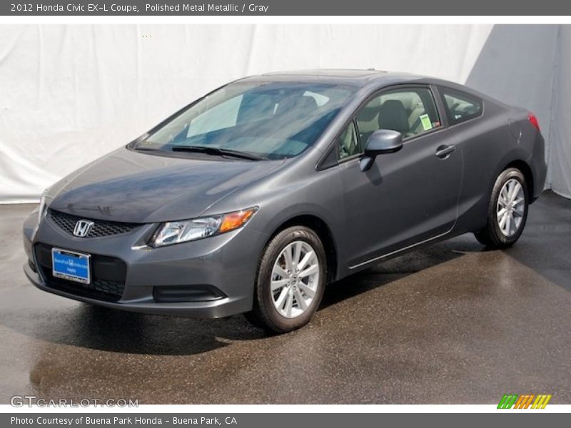 Polished Metal Metallic / Gray 2012 Honda Civic EX-L Coupe