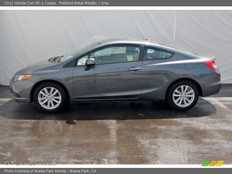 Polished Metal Metallic / Gray 2012 Honda Civic EX-L Coupe