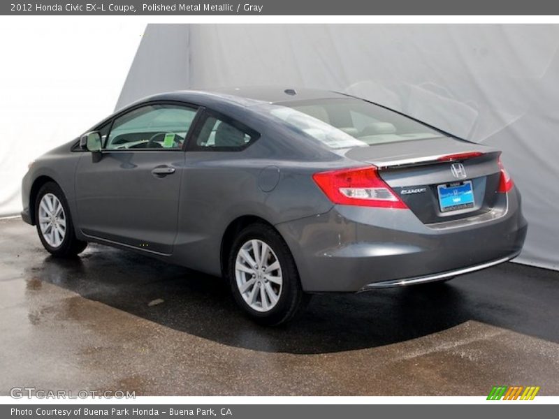 Polished Metal Metallic / Gray 2012 Honda Civic EX-L Coupe