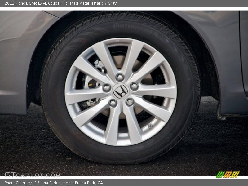 Polished Metal Metallic / Gray 2012 Honda Civic EX-L Coupe