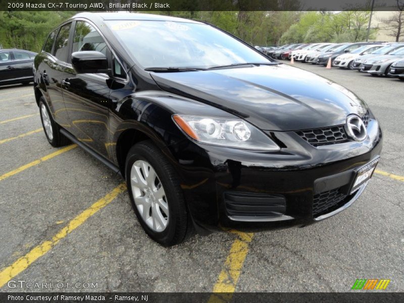 Brilliant Black / Black 2009 Mazda CX-7 Touring AWD