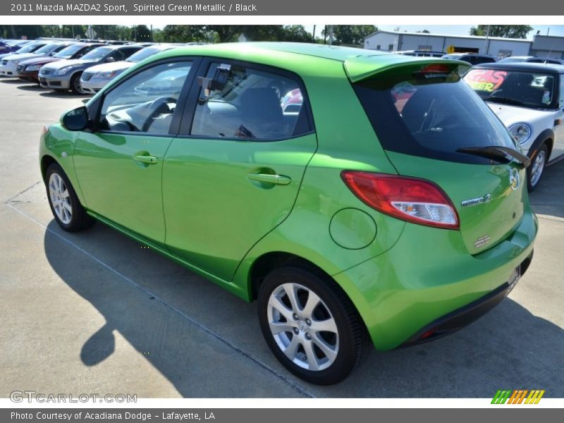 Spirited Green Metallic / Black 2011 Mazda MAZDA2 Sport