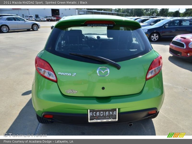 Spirited Green Metallic / Black 2011 Mazda MAZDA2 Sport