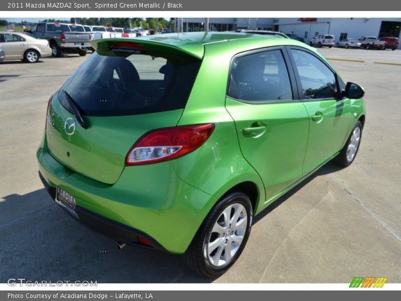 Spirited Green Metallic / Black 2011 Mazda MAZDA2 Sport