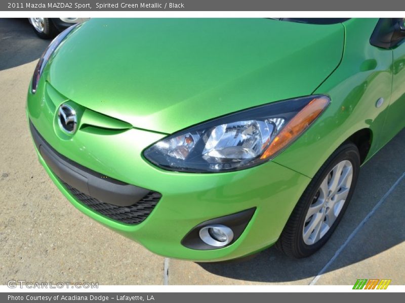 Spirited Green Metallic / Black 2011 Mazda MAZDA2 Sport