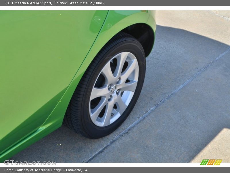 Spirited Green Metallic / Black 2011 Mazda MAZDA2 Sport