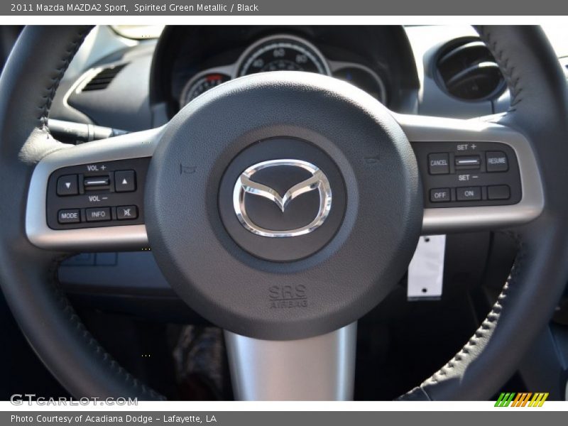 Spirited Green Metallic / Black 2011 Mazda MAZDA2 Sport