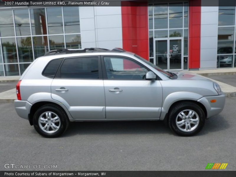 Platinum Metallic / Gray 2007 Hyundai Tucson Limited 4WD