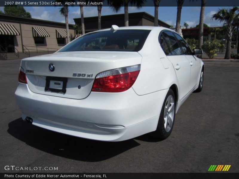 Alpine White / Auburn 2007 BMW 5 Series 530xi Sedan