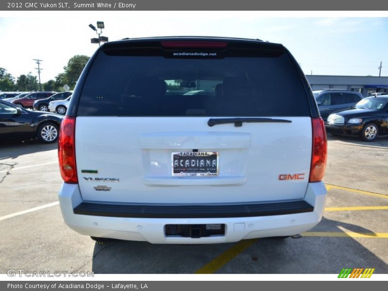 Summit White / Ebony 2012 GMC Yukon SLT