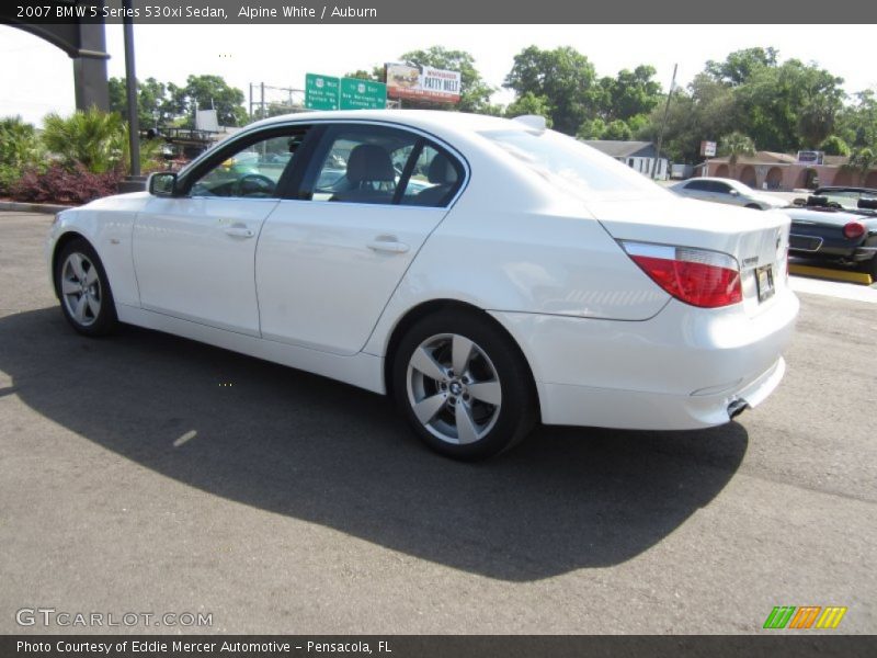 Alpine White / Auburn 2007 BMW 5 Series 530xi Sedan