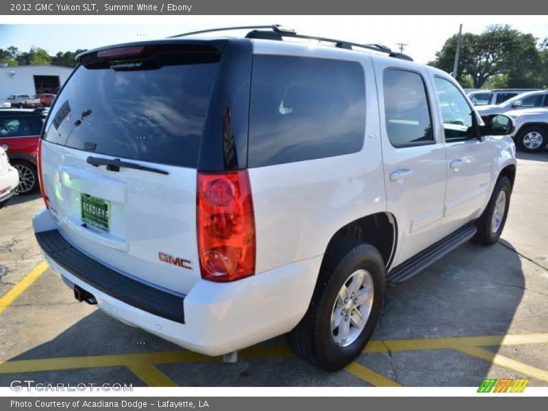 Summit White / Ebony 2012 GMC Yukon SLT